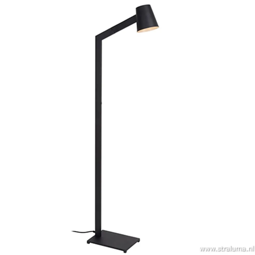 Moderne design vloerlamp zwart