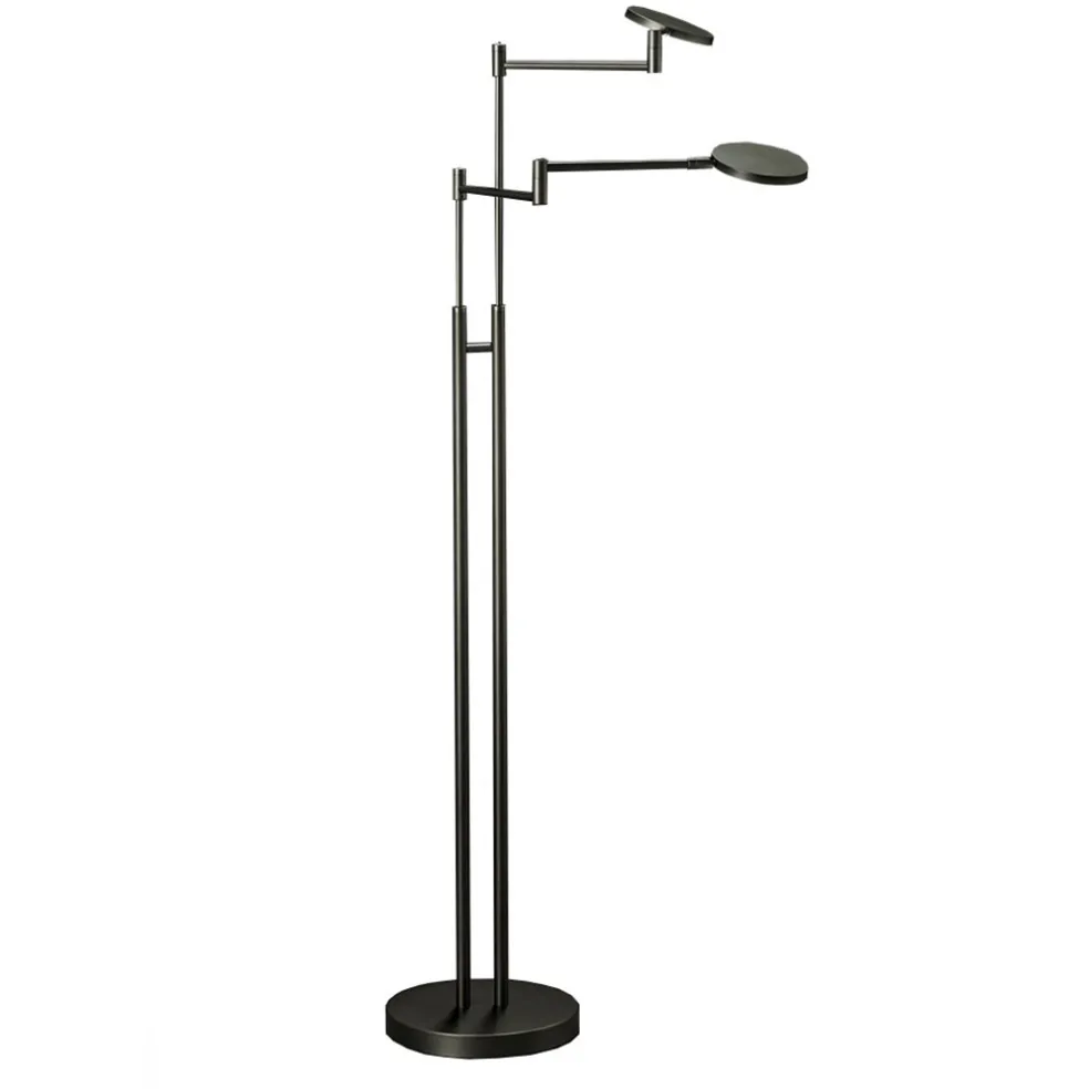 Moderne dubbele LED leeslamp antraciet