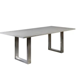 Moderne eettafel vergrijsd eiken 200x100