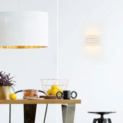 Moderne G9 wandlamp wit met goud