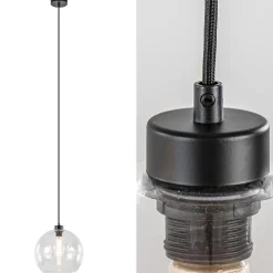 Moderne hanglamp met helder glas 30 cm