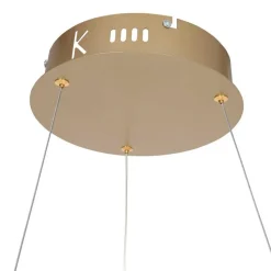 Moderne hanglamp ring goud met geïntegreerd LED