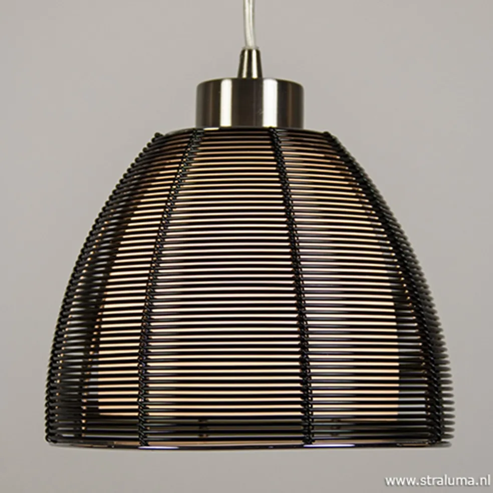 Moderne hanglamp zwart klein