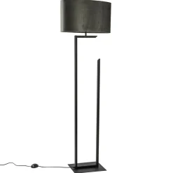 Moderne lampvoet/vloerlamp zwart excl. kap