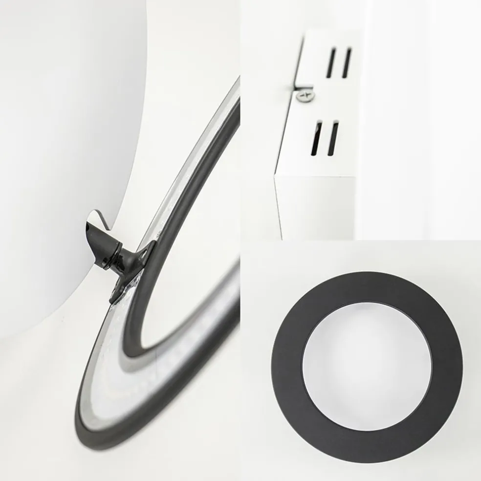 Moderne LED design lamp wit zwart verstelbaar