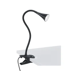 Moderne LED klemspot leeslamp zwart