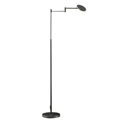 Moderne LED leeslamp vloerlamp antraciet
