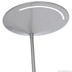 Moderne LED uplighter met leeslamp geborsteld staal