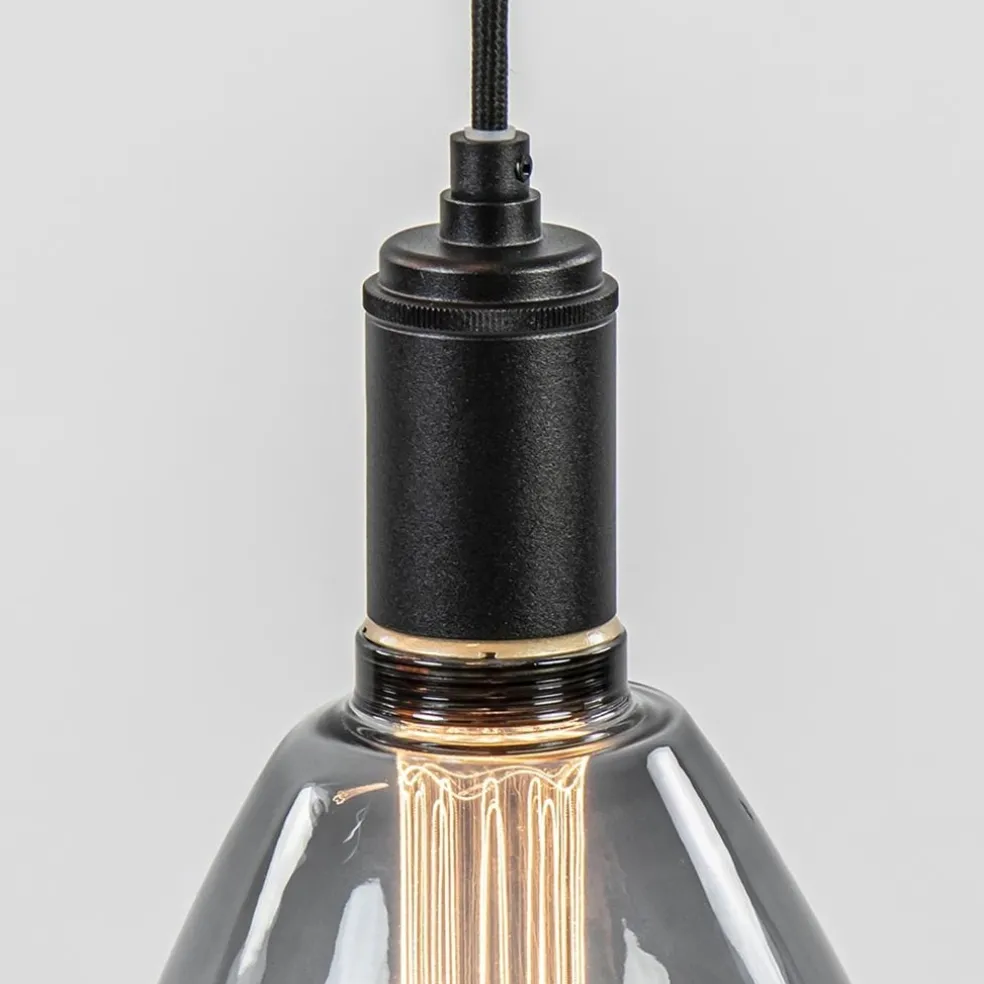 Moderne 3-lichts hanglamp zwart exclusief bronnen