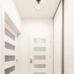 Moderne plafondlamp globe helder glas