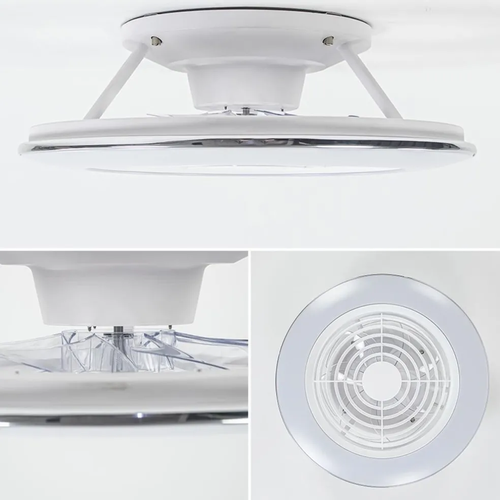 Moderne plafondventilator inclusief dimbaar LED klein