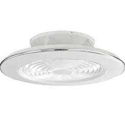 Moderne plafondventilator wit incl. LED