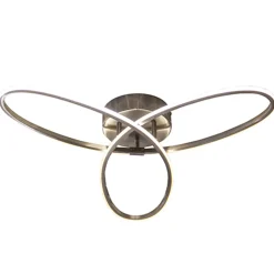 Moderne plafonnière nikkel met LED