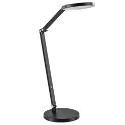 Moderne tafel/bureaulamp zwart met dimbaar LED