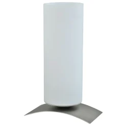 Moderne tafellamp Oblica zuil nikkel