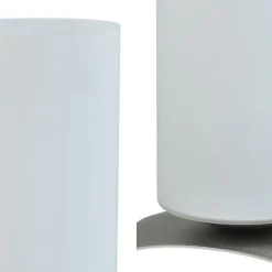 Moderne tafellamp Oblica zuil nikkel