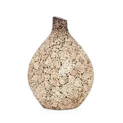 Moderne tafellamp wit glas met zwart