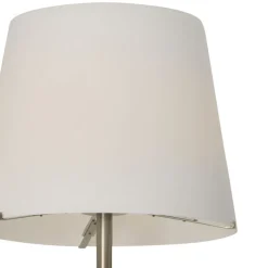 Moderne vloerlamp Calabro nikkel glas