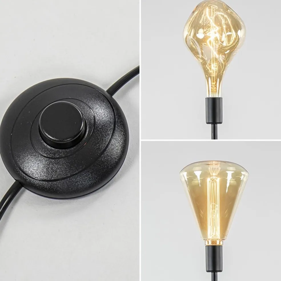 Moderne vloerlamp mat zwart exclusief lichtbron