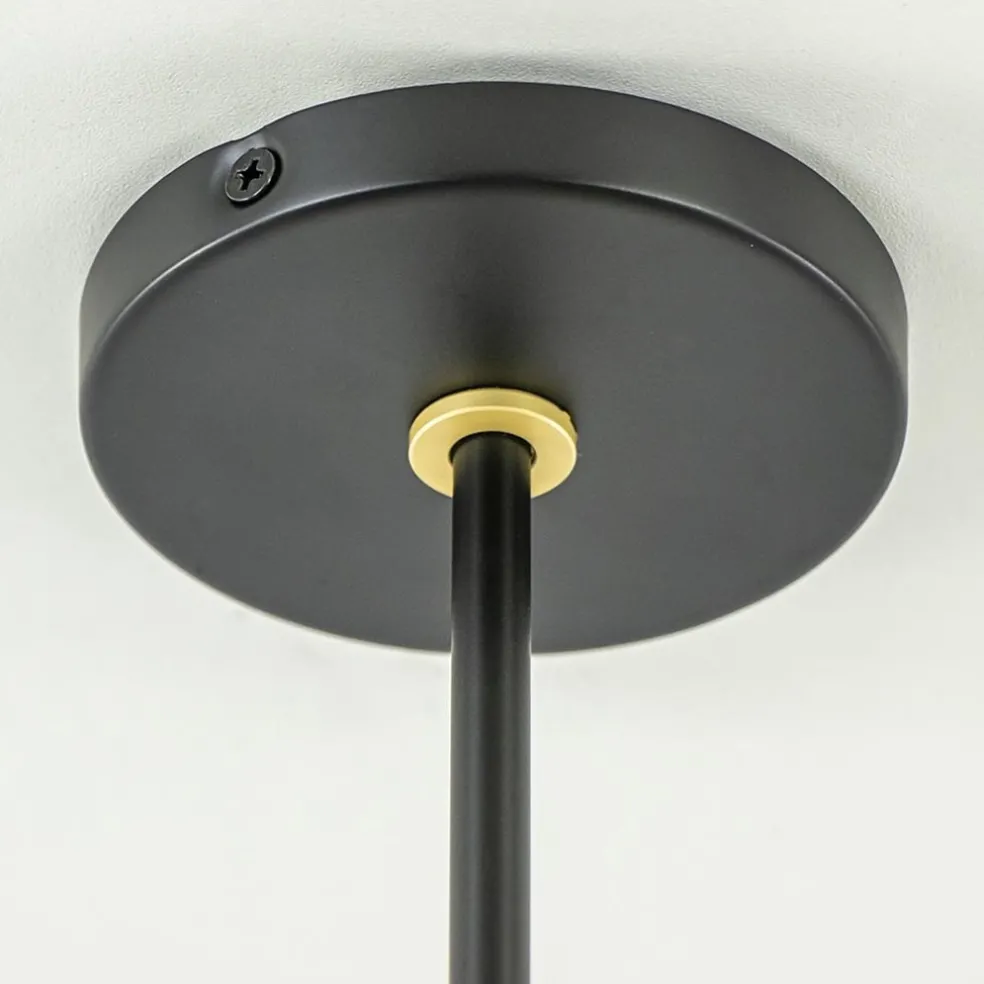 Opbouwspot 1-lichts zwart/brass GU10 mini