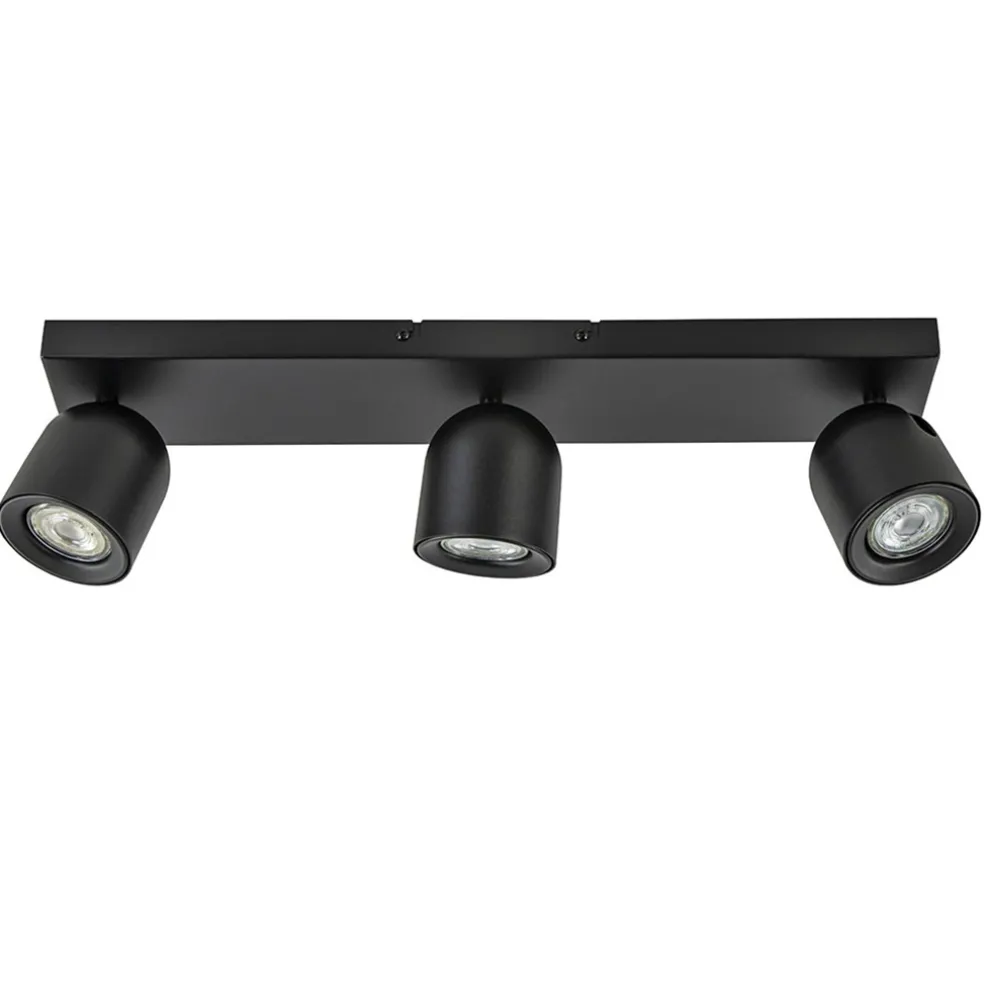 Opbouwspot Solare 3l balk zwart