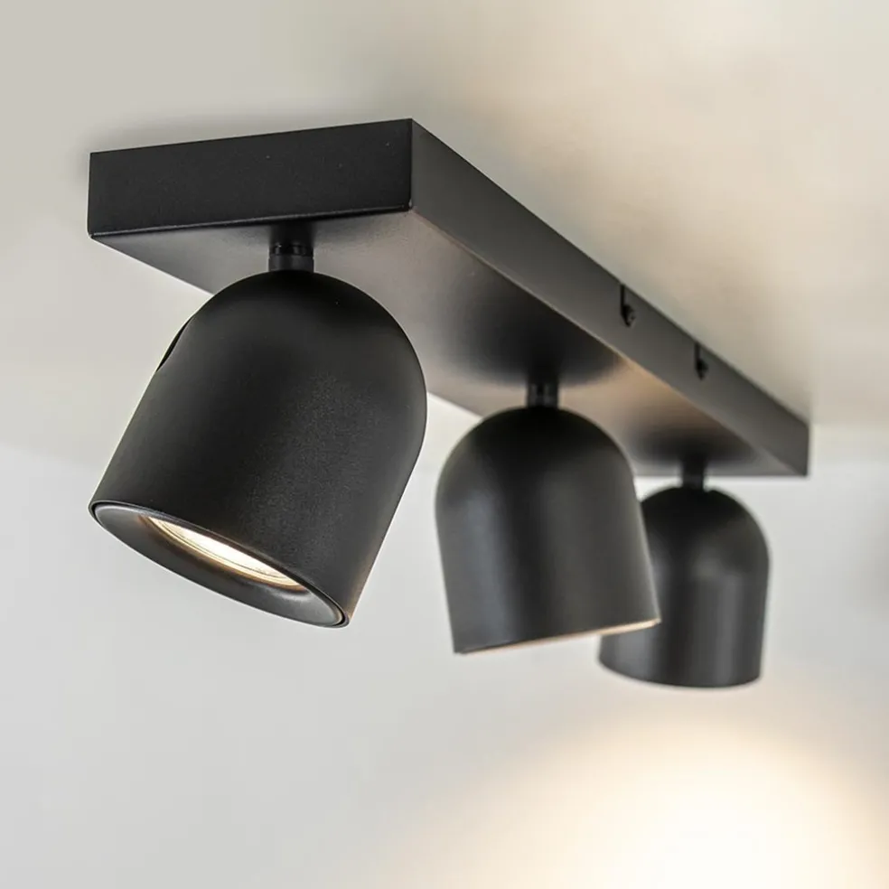 Opbouwspot Solare 3l balk zwart