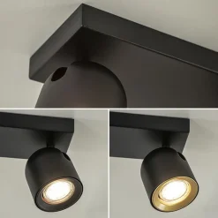 Opbouwspot Solare 3l balk zwart