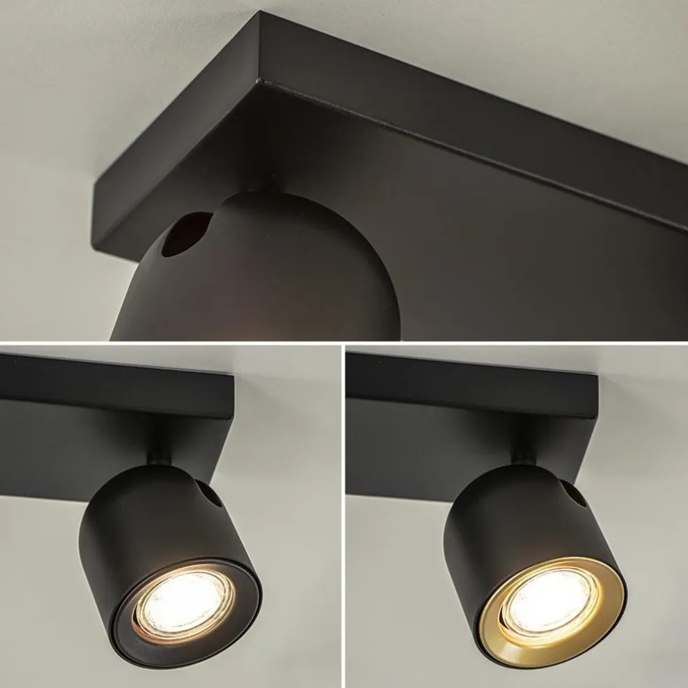 Opbouwspot Solare 3l balk zwart