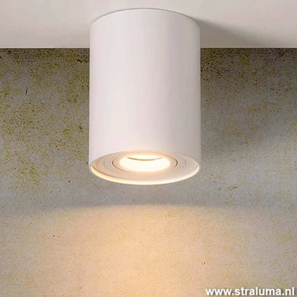 Opbouwspot tube wit gu10