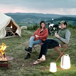 Oplaadbare buitenlamp IP44 grijs