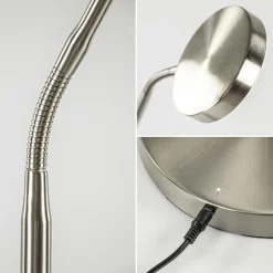 Oplaadbare LED leeslamp nikkel dimbaar