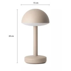 Oplaadbare LED tafellamp beige