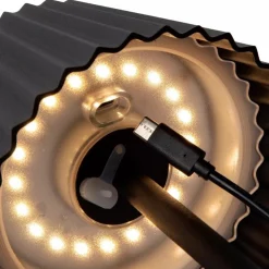Oplaadbare tafellamp inclusief dimbaar LED zwart IP54