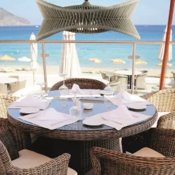 Outdoor hanglamp groot 60 cm donker beige