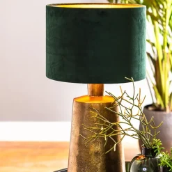 Ovale lampvoet Baloe antiek brons excl. kap