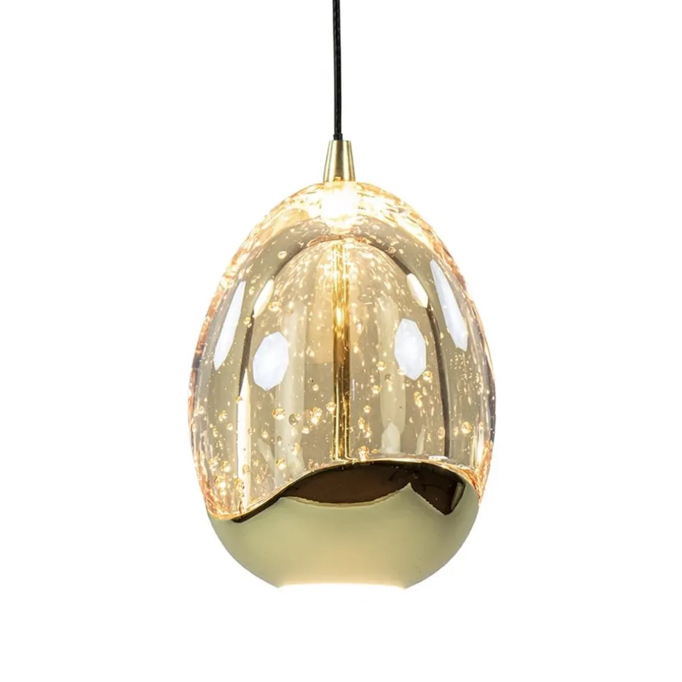 Ovale 12-lichts LED hanglamp Golden Egg