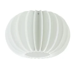 Plafondlamp Arena 40cm zwart/kap wit