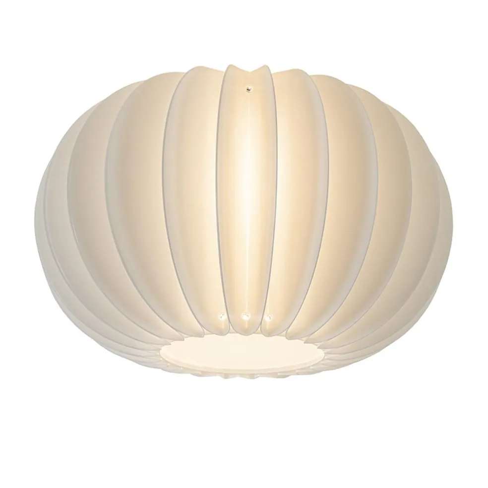 Plafondlamp Arena 40cm zwart/kap wit