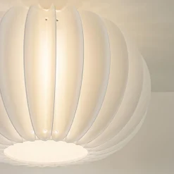 Plafondlamp Arena 40cm zwart/kap wit