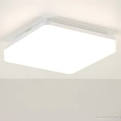 Plafondlamp Basic Square 26cm wit
