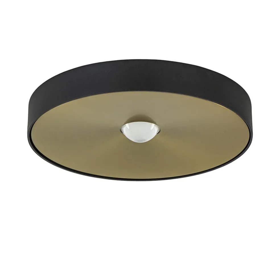 Plafondlamp Bright 26 zwart/matgoud
