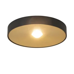 Plafondlamp Bright 26 zwart/matgoud