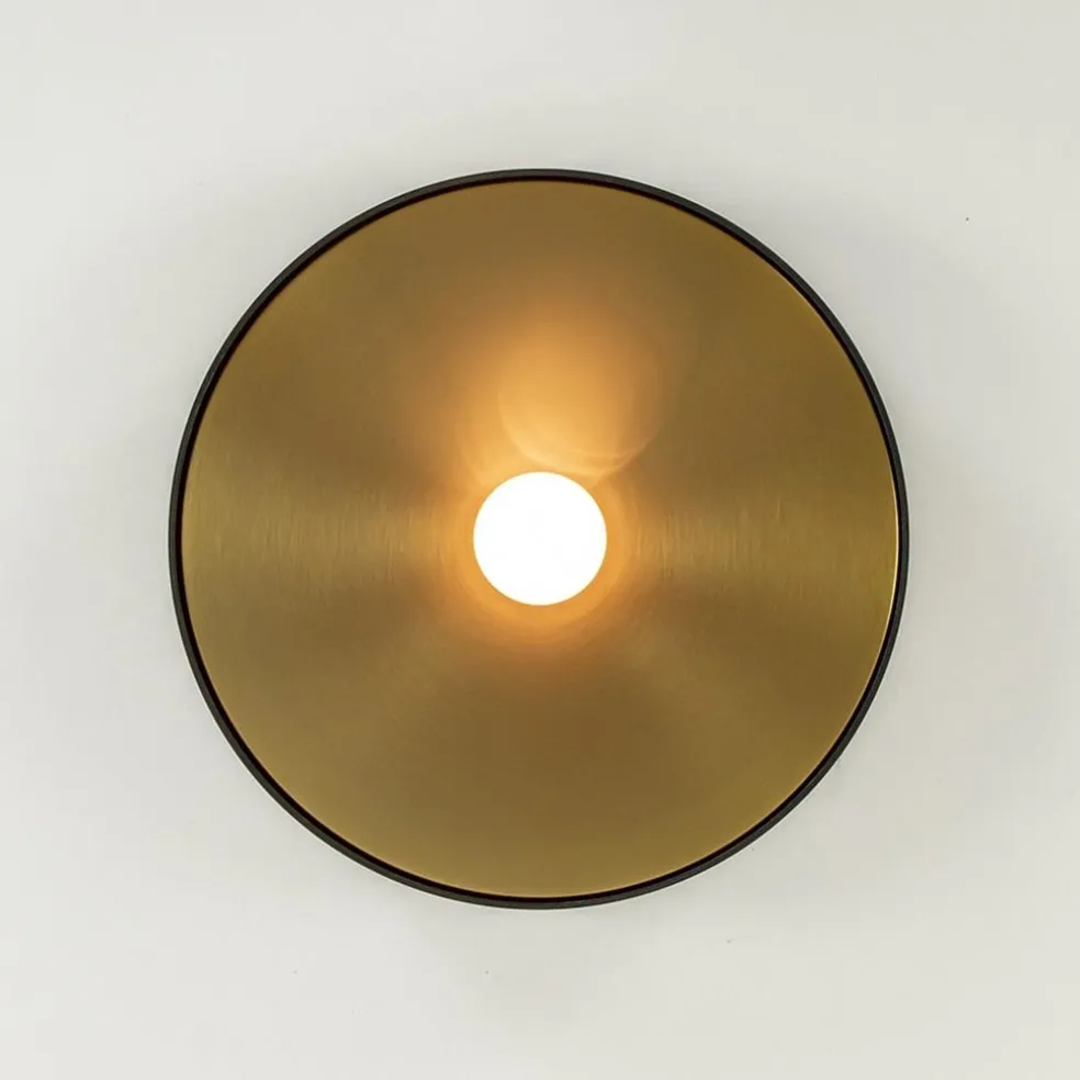 Plafondlamp Bright 26 zwart/matgoud