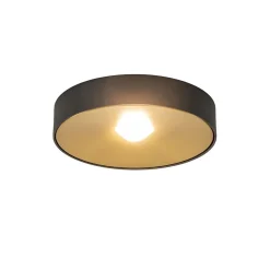 Plafondlamp Bright 20 zwart/matgoud
