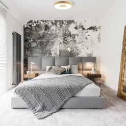 Plafondlamp Coin 50 hout + remote CCT