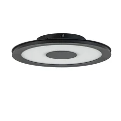 **Plafondlamp disc 32cm zwart 3-step dim