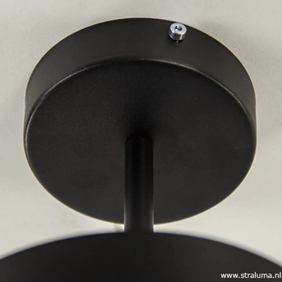 Plafondlamp Frez zwart metaal