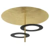 Plafondlamp Hula Hoop gold leaf/black
