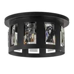 Plafondlamp Kristall Black met pegels