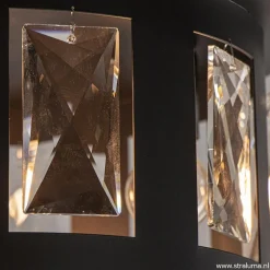 Plafondlamp Kristall Black met pegels